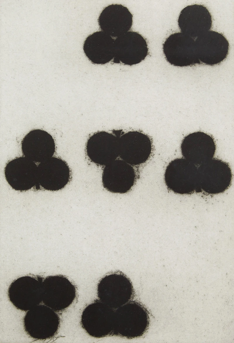 Seven of Clubs (from Playing Cards) by Donald Sultan