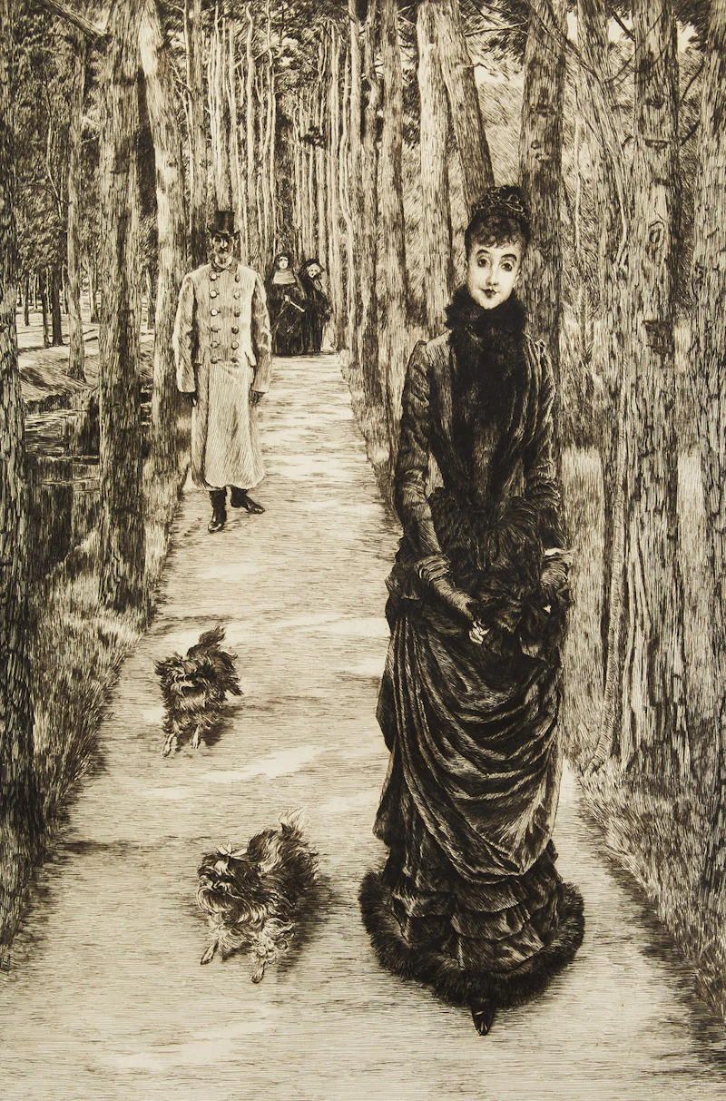 La Mystérieuse (from La femme à Paris [Wentworth 80]) by James Jacques Joseph Tissot