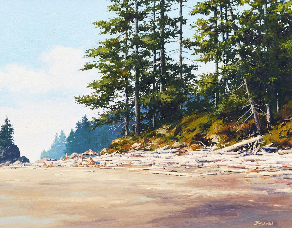 Merv Brandel, Pacific Rim, oil on canvas