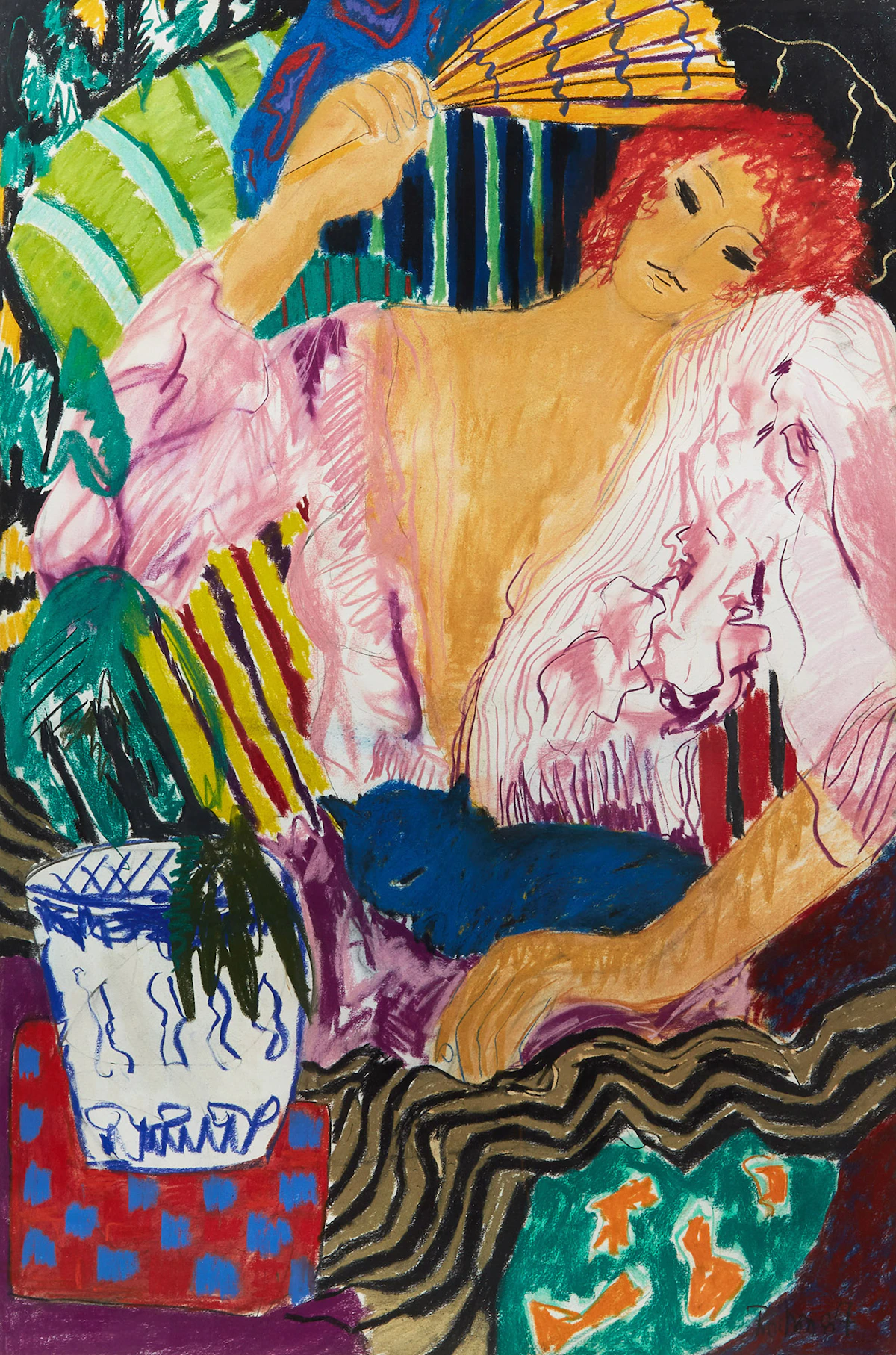 Danièle Rochon, Have you Met Miss Jones?, pastel on paper