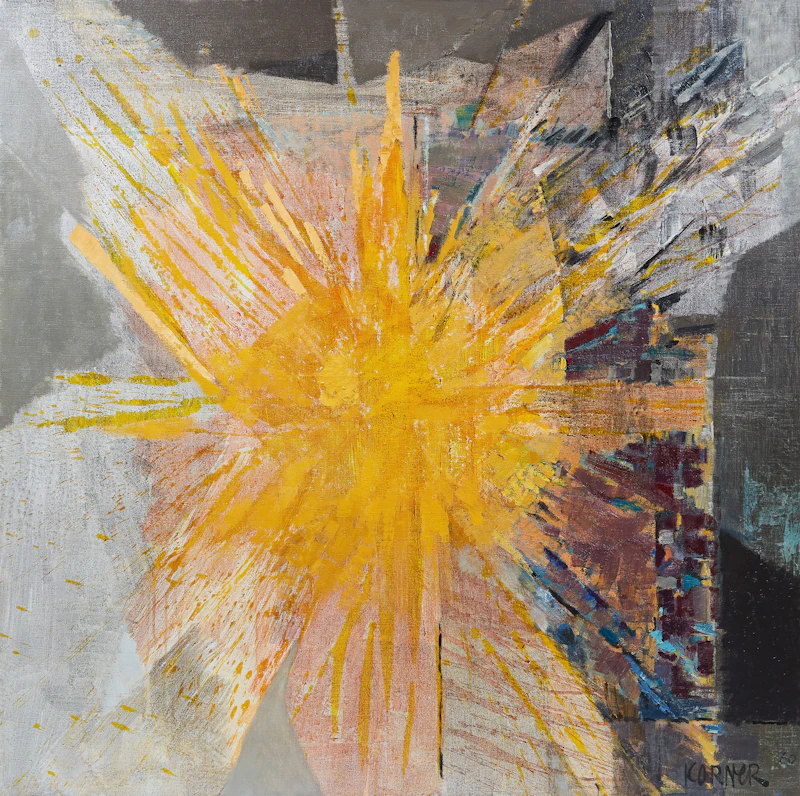 John Michael Anthony Koerner (Korner), Compass Rose (2), oil on canvas