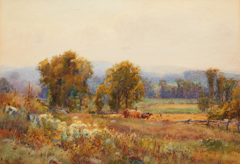 Bringing in the Hay by Frederick Henry Brigden