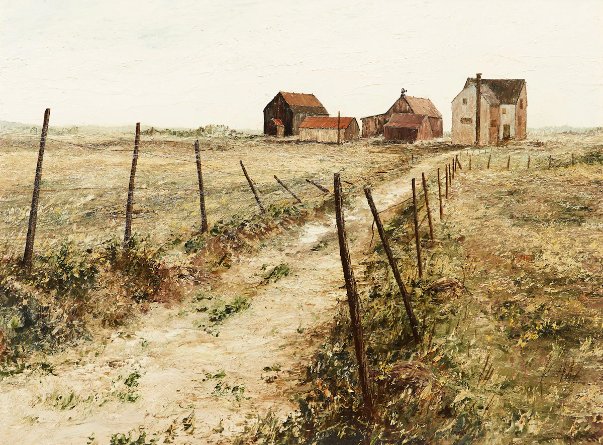 Ivan  Wheale, Hanmer Road, oil on board