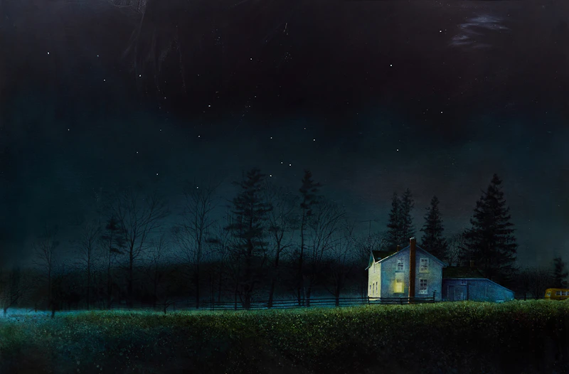 Barry McCarthy, Nocturne, watercolour