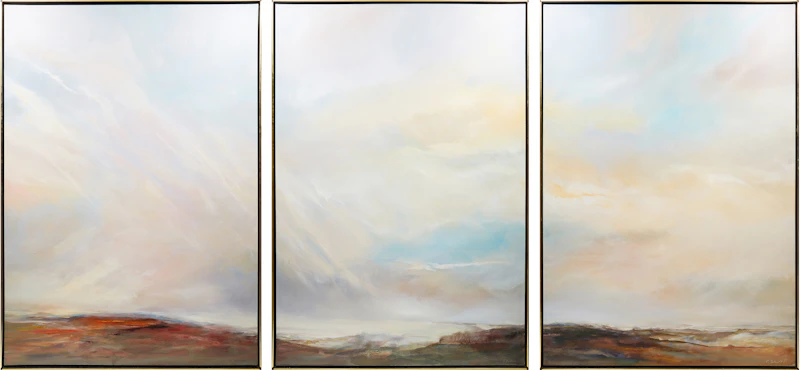 Vast Sky Triptych by Ernestine Tahedl