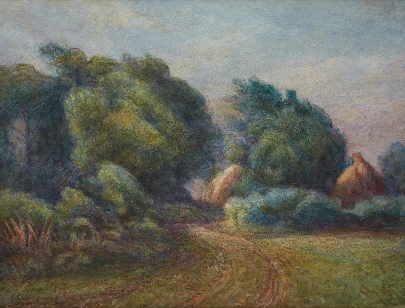Curved Path through the Trees by Georges Chavignaud