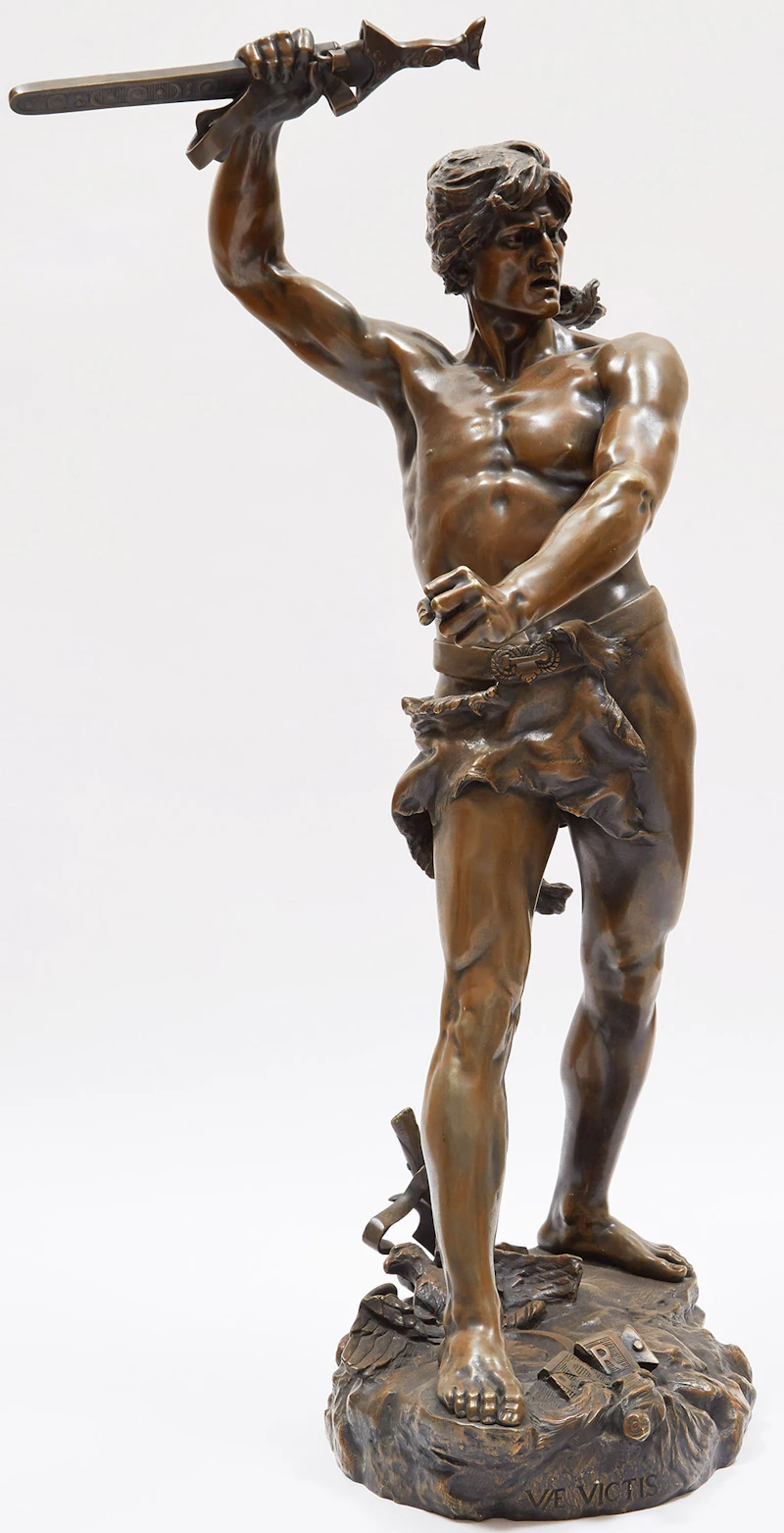 Vae victis / The Gladiator by Henri Désiré Gauquié