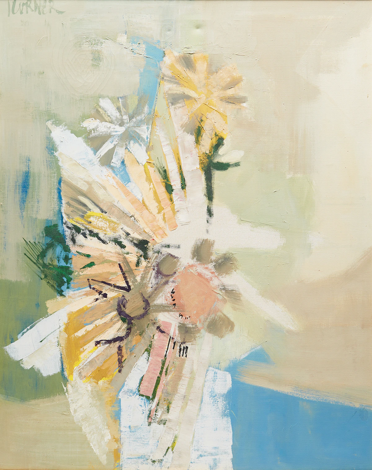 John Michael Anthony Koerner (Korner), Flowers by the Lake, oil on canvas