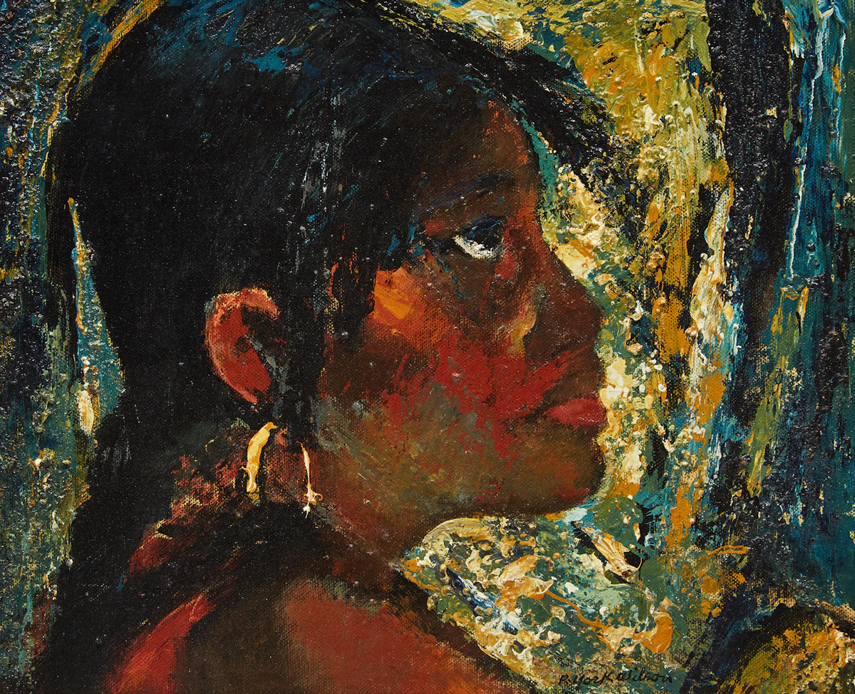 Ronald York Wilson, Mexican Dreamer, oil on canvas board