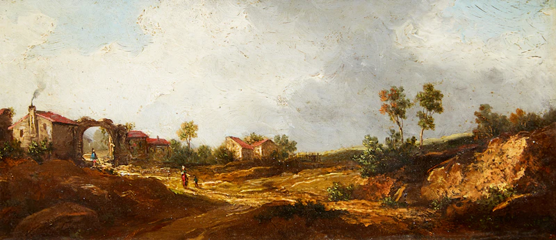 Untitled (Returning to the Village) by Unknown Artist