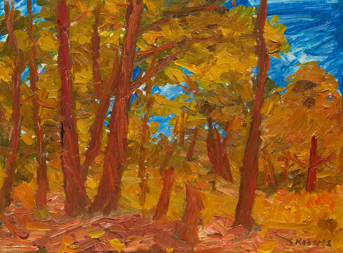 William Goodridge Roberts, Landscape, oil on board