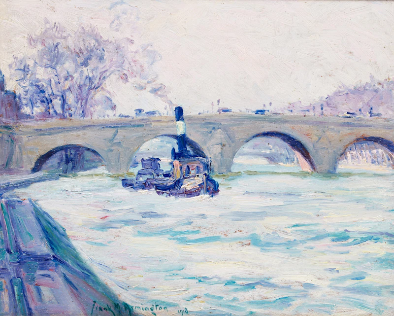 Pont Royal, Paris by Frank Milton Armington