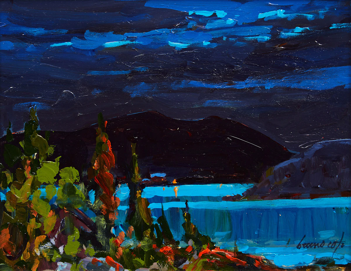 Bruno Côté, Good Night, acrylic on board