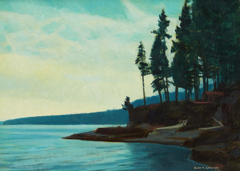 Alan Caswell Collier, On Salt Spring Island, B.C., oil on board