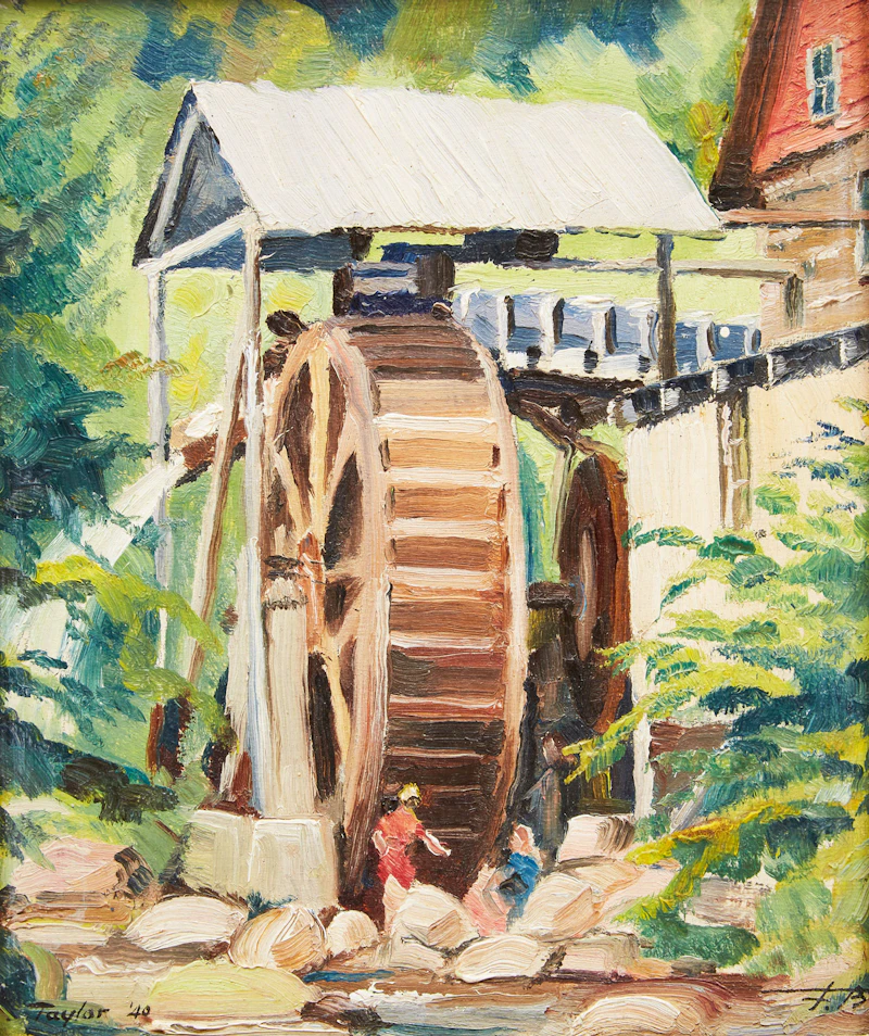 The Water Wheel of the Mill St. Joseph de la Rive, Co. Charlevoix, P.Q. by Frederick Bourchier Taylor