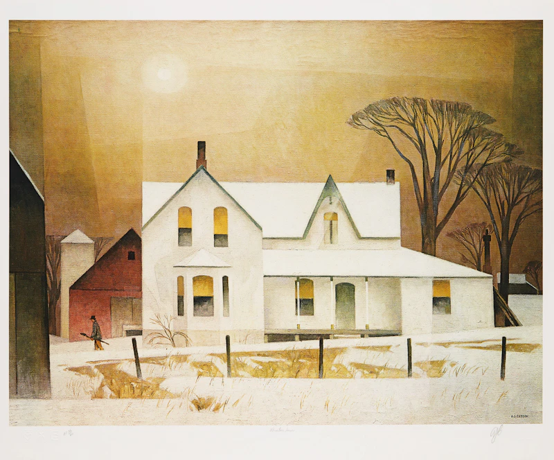 Alfred Joseph Casson, Winter Sun; Haliburton; Autumn on the York River; Summer Storm, four colour serigraphs