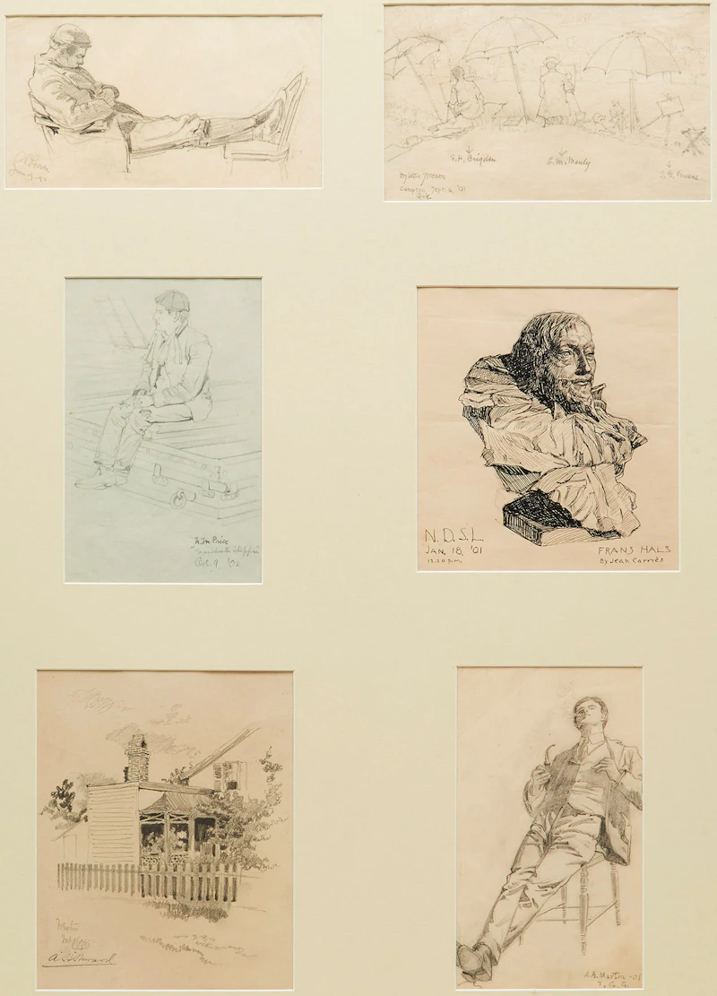 Collection of Drawings by Members of The Toronto Art League and The Toronto Art League Catalogues  by Various Artists