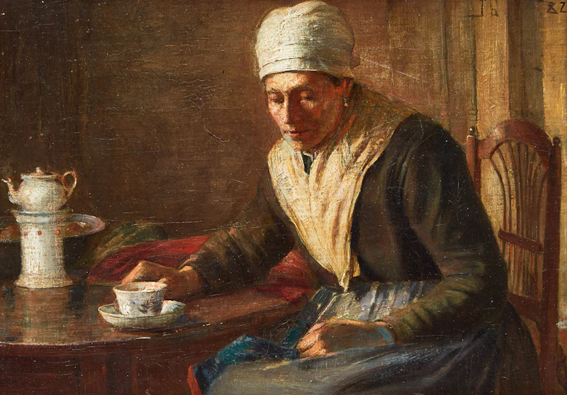 Interior with Figure by Peleg Franklin Brownell
