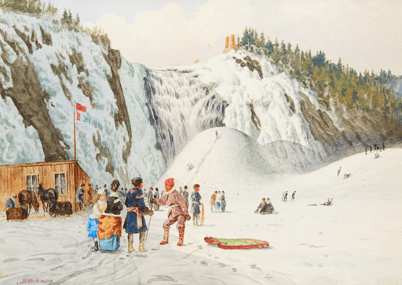 Ice Cone at Montmorency Falls by John B. Wilkinson
