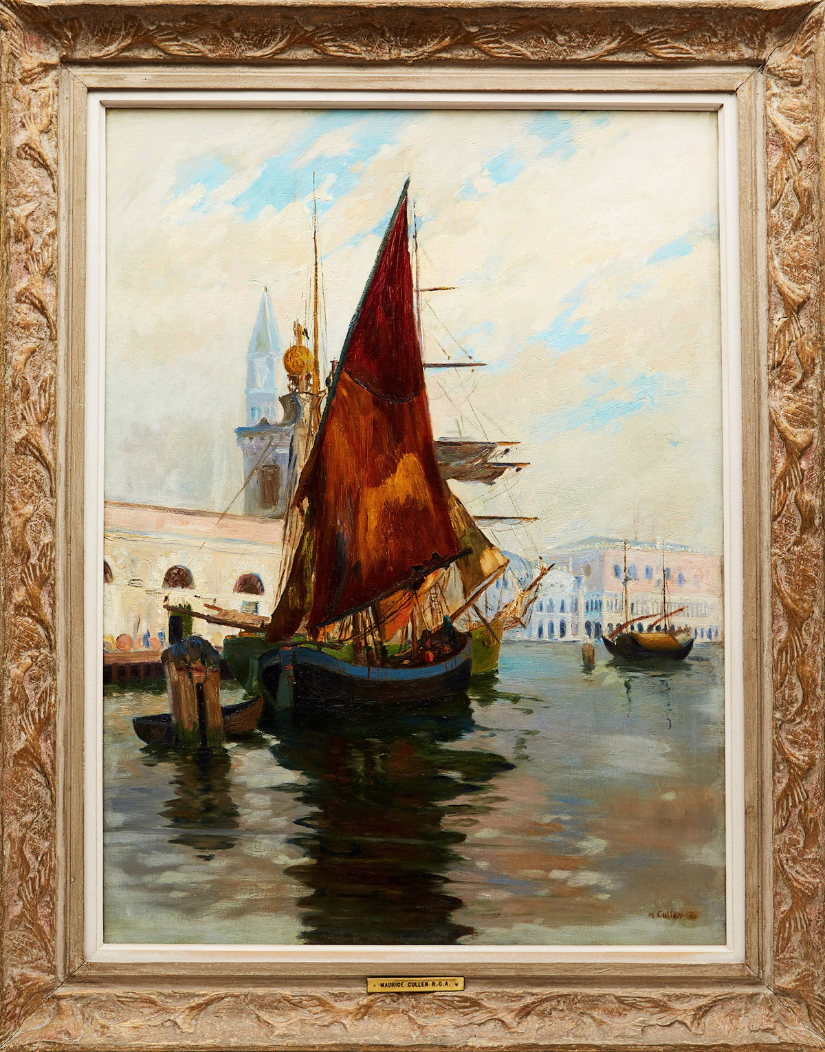 Maurice Galbraith Cullen, Venetian Boats, oil on canvas