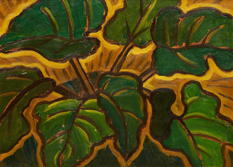 Burdock Leaves by Barker Fairley