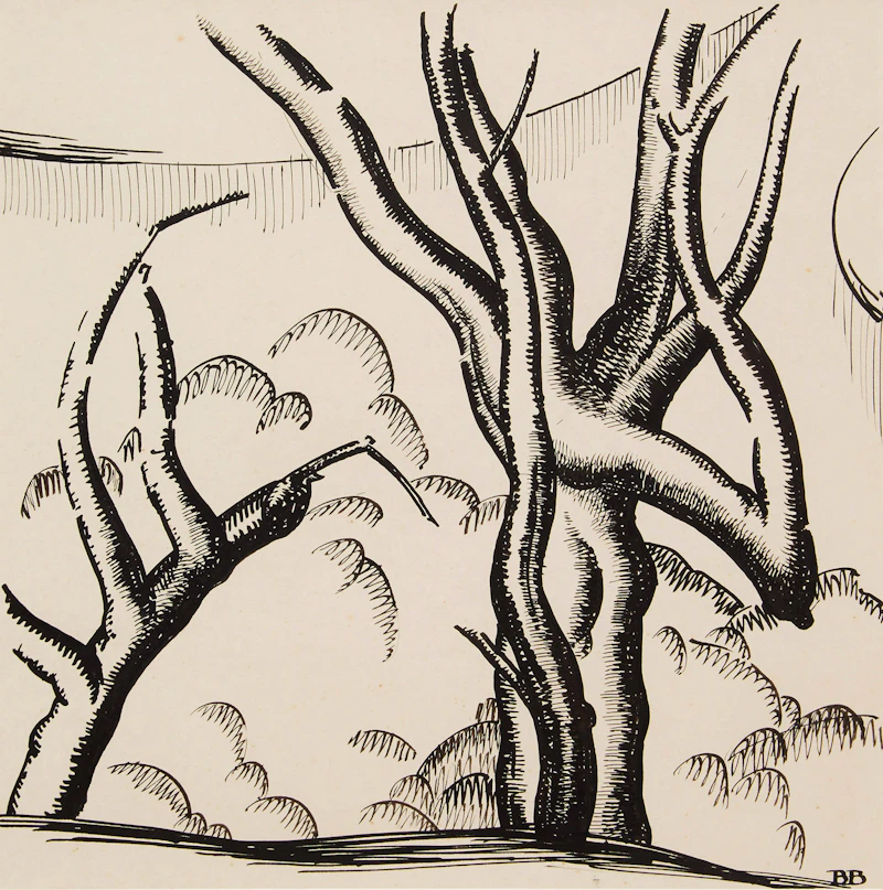 Oaks on Assiniboine  by Bertram Richard Brooker