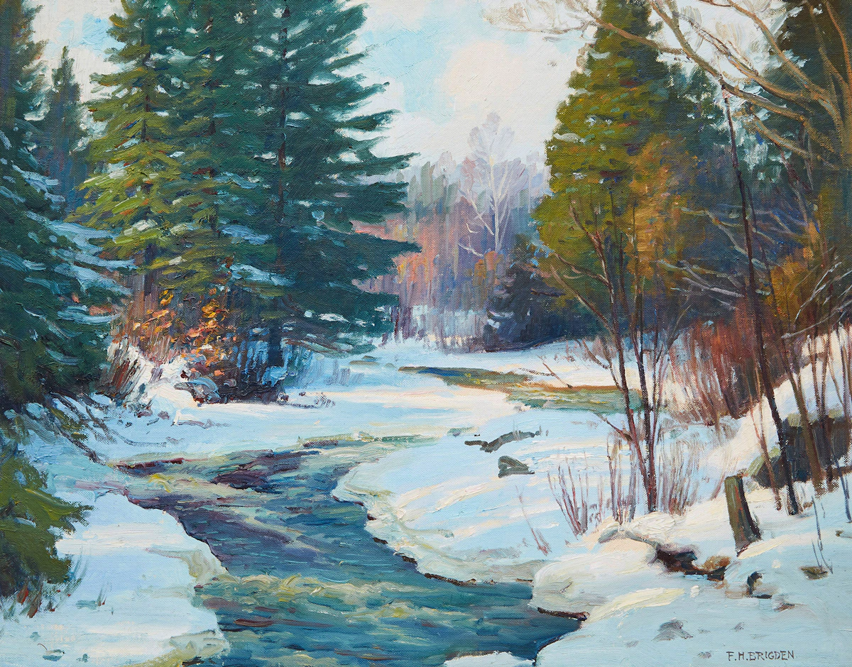Frederick Henry Brigden, The Little East Penn, Muskoka, oil on canvas board