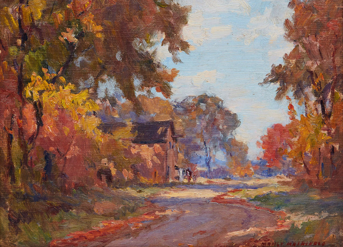 Manly Edward MacDonald, A Country Scene, oil on board