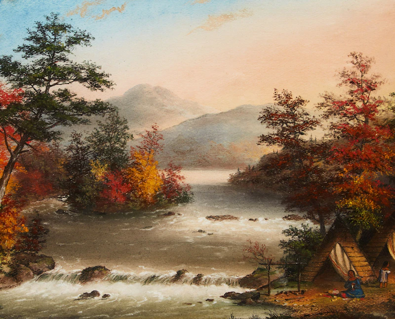 St. Wabassee on Rivière aux Lièvres C.E. by Alfred Worsley Holdstock