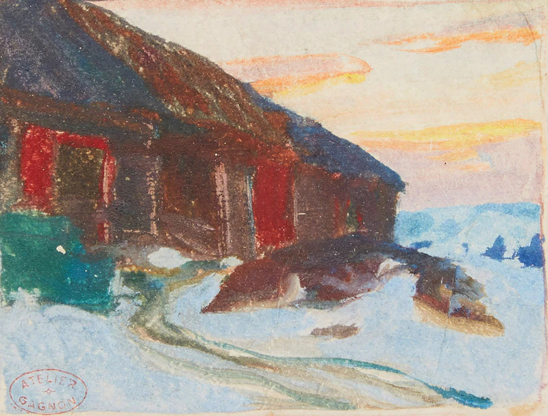 Farm Building, Baie St. Paul by Clarence Alphonse Gagnon