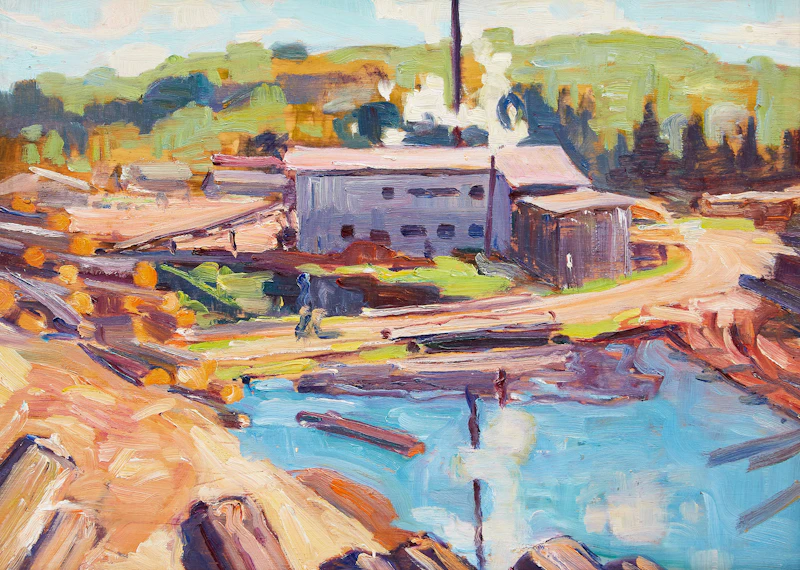 Lumber Mill  by Bernice Fenwick Martin