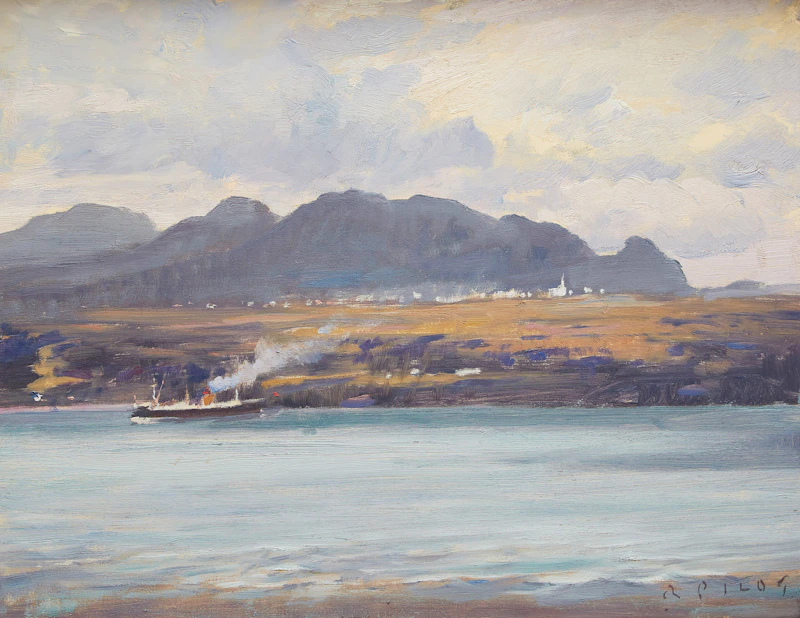 Les Éboulements from L’lsle-aux-Coudres  by Robert Wakeham Pilot