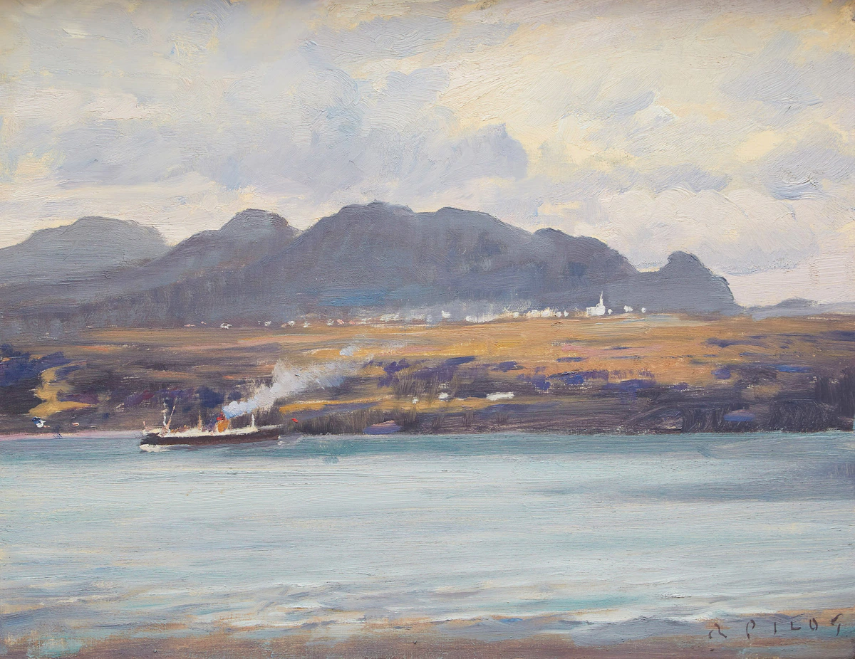 Robert Wakeham Pilot, Les Éboulements from L’lsle-aux-Coudres , oil on canvas, 1934