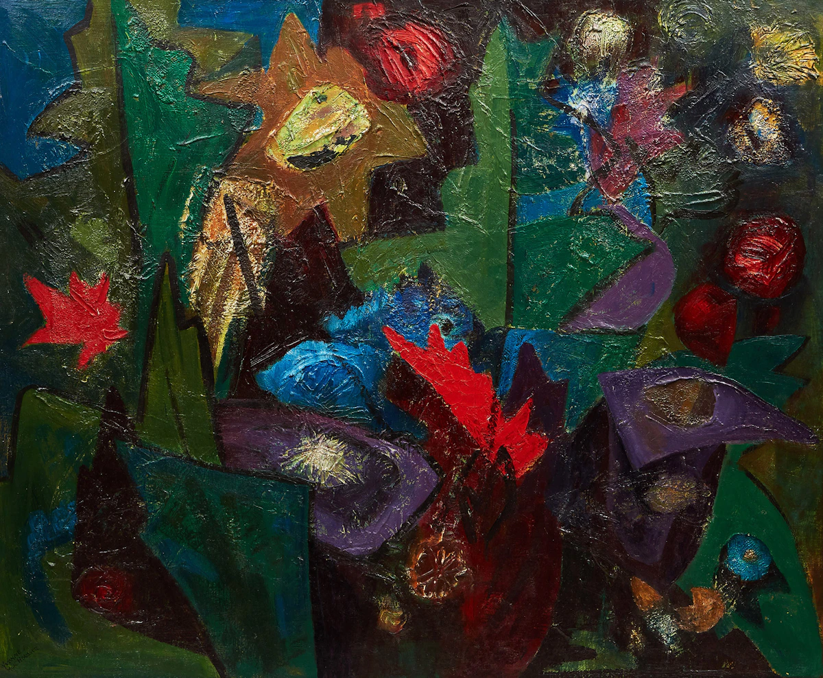 Yvonne McKague Housser, My Garden, oil on board