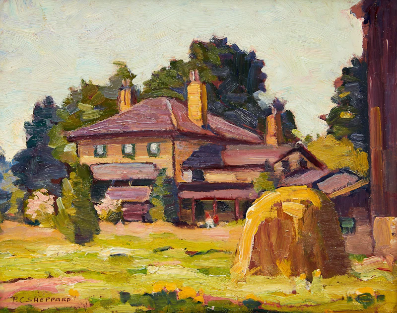 Farm Country South of Bracebridge, Ont by Peter Clapham Sheppard