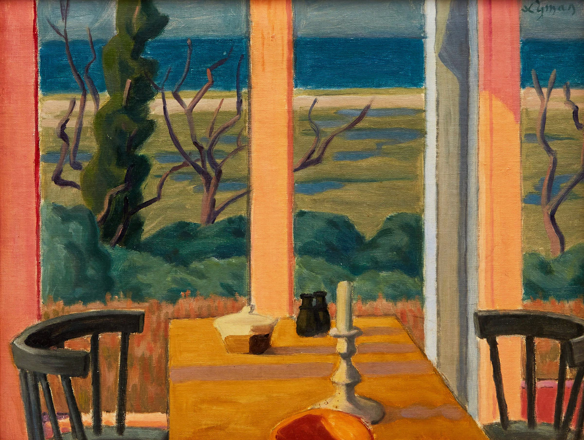 John Goodwin Lyman, Window on the Sea (III), oil on canvas board