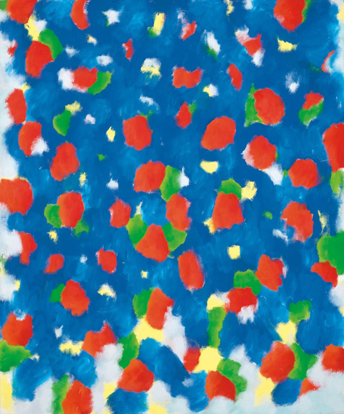 Gershon Iskowitz, Night Blue Red - B, oil on canvas, 1981