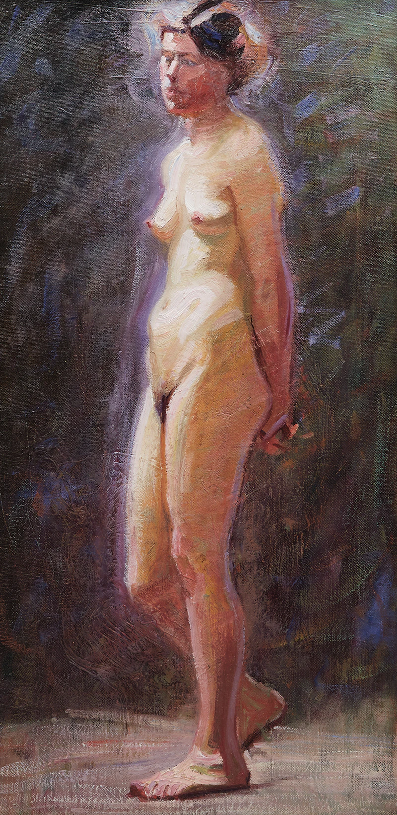 Nude in Profile by Peter Clapham Sheppard