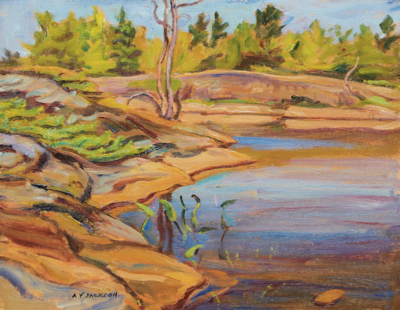 Alexander Young Jackson, Lagoon, Georgian Bay , oil on panel