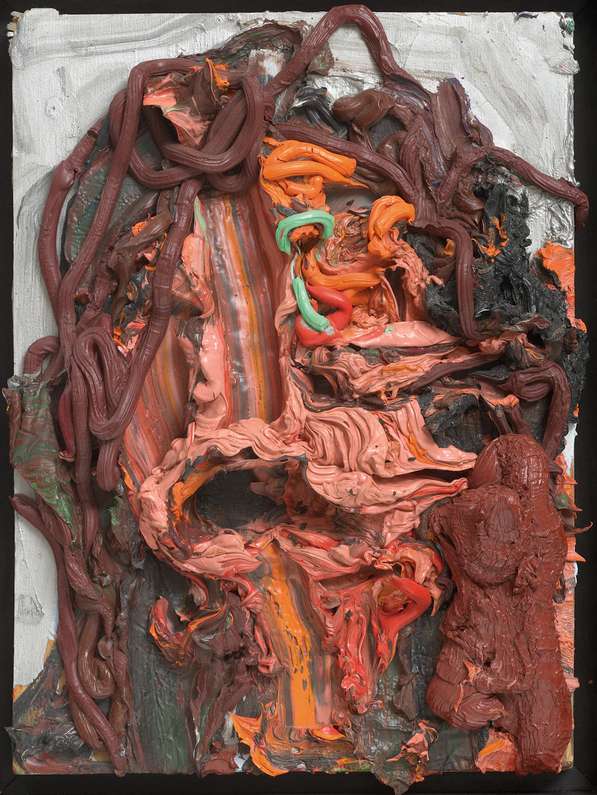 Kim Dorland, Untitled (Silver Lori), oil on board
