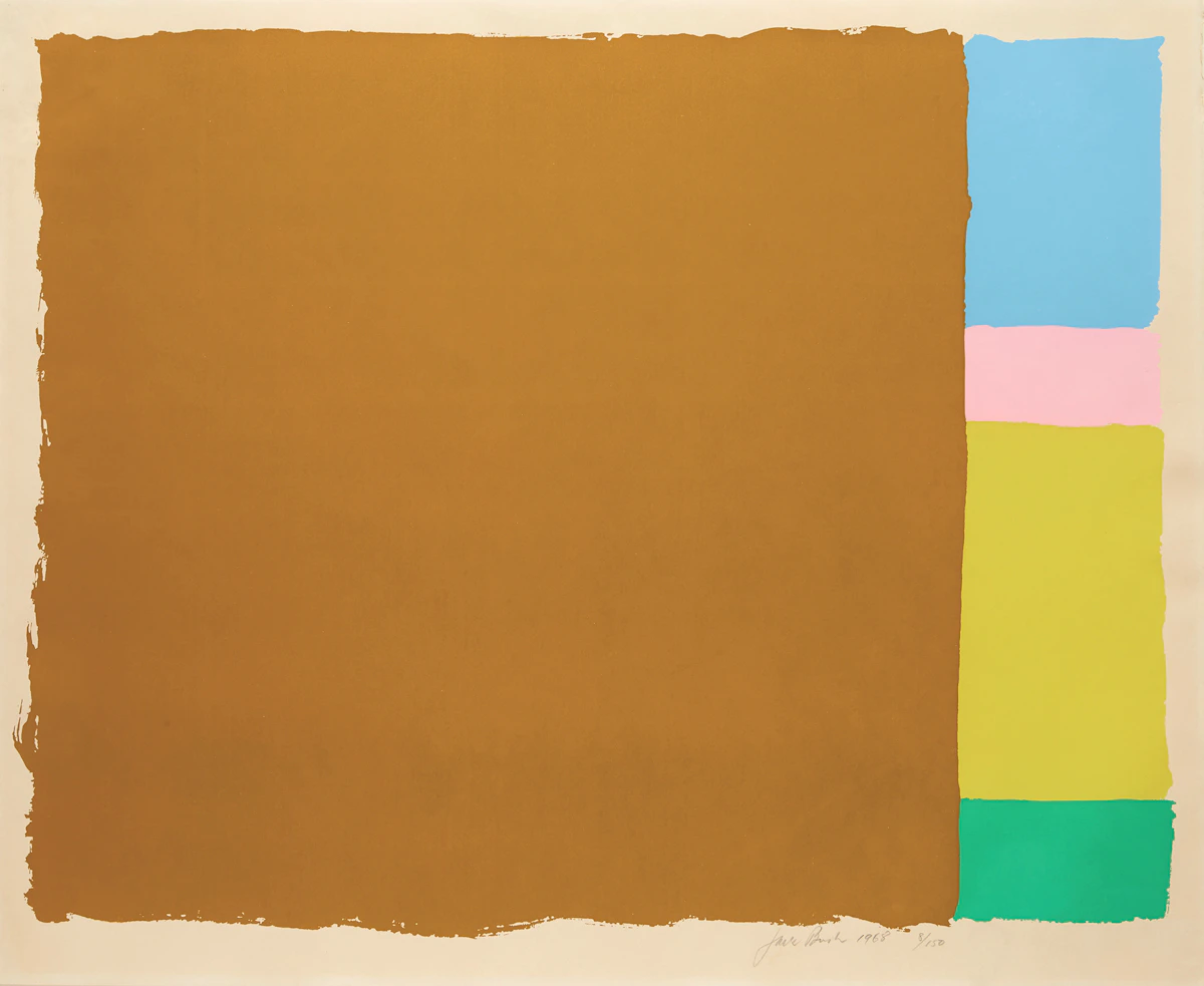 Jack Hamilton Bush, Friday Morning, colour serigraph, 1968