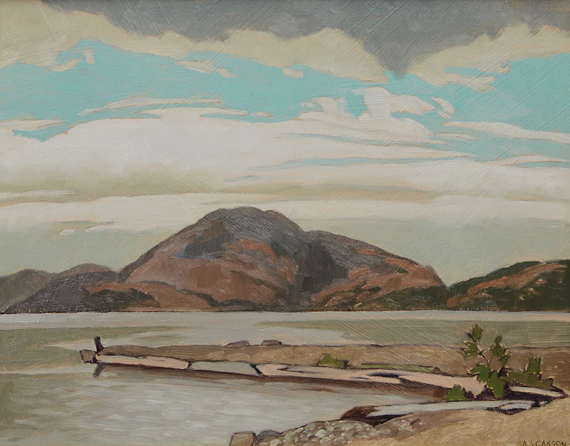 Alfred Joseph Casson, Rocky Point, Penn Lake, oil on board