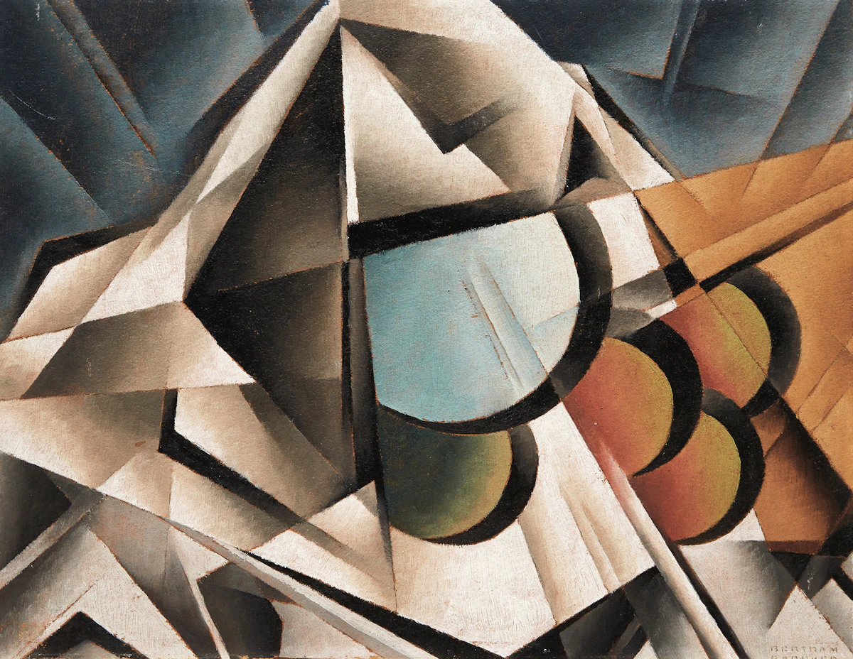 Bertram Richard Brooker, Still Life (Variation No.3), oil on board, 1938