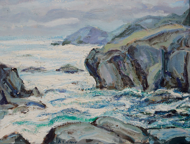 Arthur Lismer, The Pacific, oil on canvas board