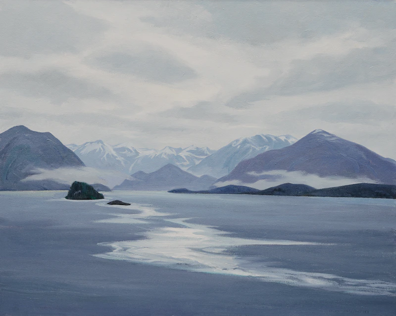 Doris Jean McCarthy, Along the Inland Passage, oil on canvas