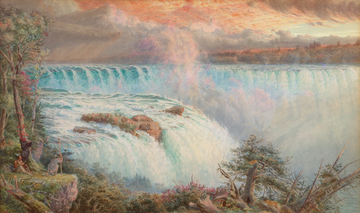 Charles Jones Way, Niagara Falls, watercolour, 1864