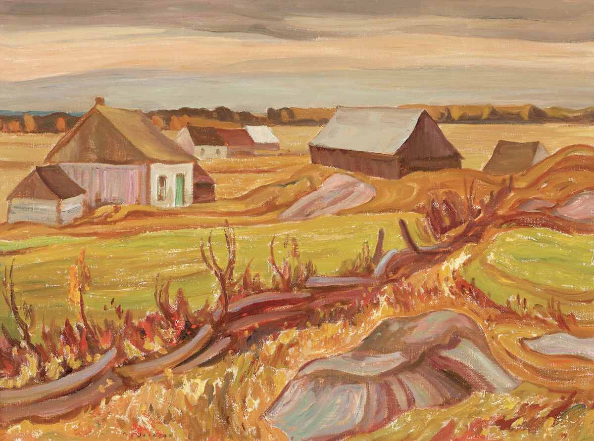 Alexander Young Jackson, Muskoka Farm, oil on canvas, 1951