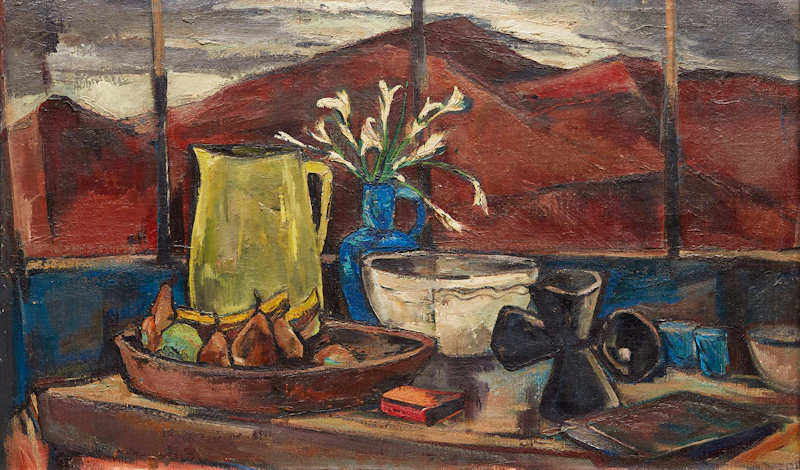 Frank Leonard Brooks, Mexican Window, oil on canvas