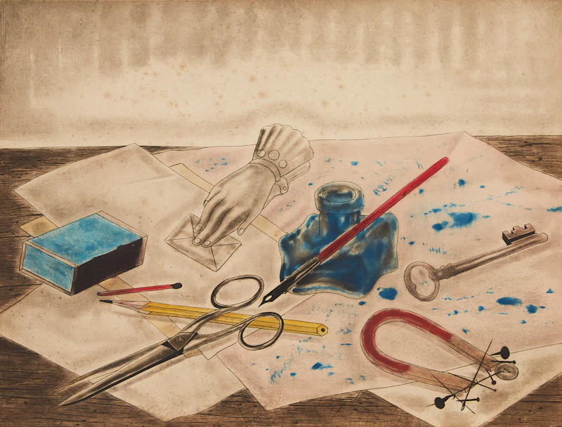Nature Morte à Lencrier (B.26.79) by Léonard Tsuguharu Foujita