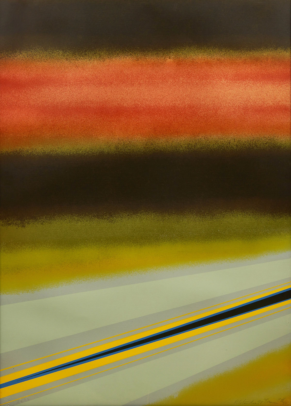 Rita Letendre, Orani, colour silkscreen, 1978
